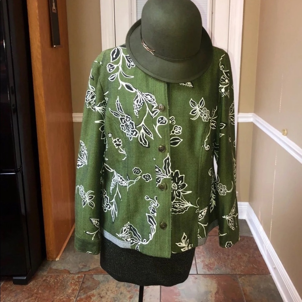 Lovely Green Jacket With Hat included!